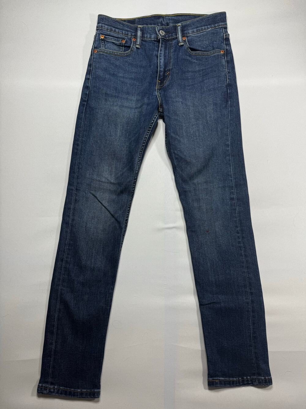 Levi's 502 Men's Tapered Leg Blue Stretch Denim Jeans - Size 29x32 (29x29)